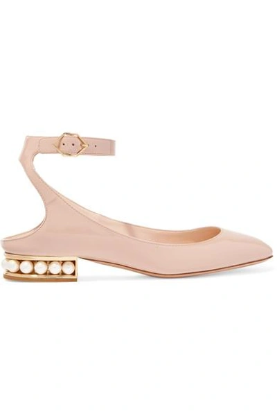 Nicholas Kirkwood + Lola Faux Pearl-Heeled Leather Sandals