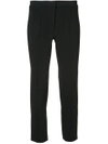 ADAM LIPPES STRETCH CADY CIGARETTE TROUSERS WITH PINTUCK,217506DY12086362