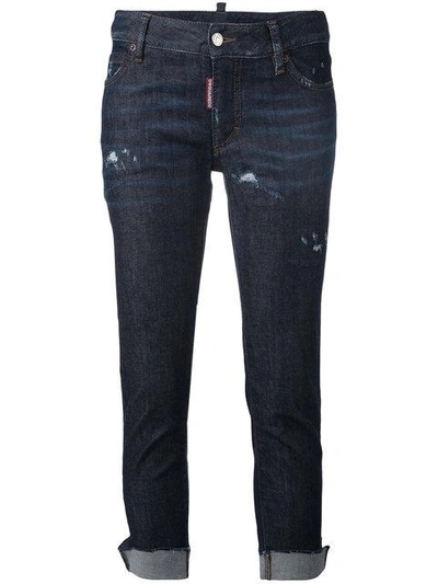 Dsquared2 Cool Girl Everyday Cropped Jeans In 470