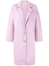 MARNI Pink Belted alpaca coat,CPMAZ08K00TW80012134776