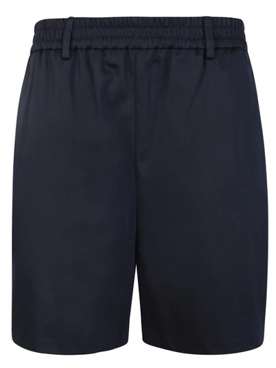 Ami Alexandre Mattiussi Elasticated Waistband Blue Bermuda Shorts