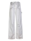 Off-white Carpenter Body Scan Print Loose-fitting Jeans In White