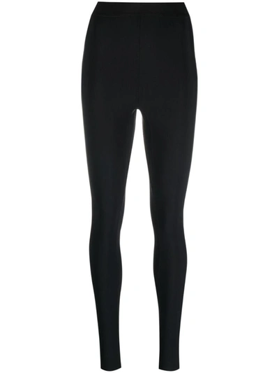 Wardrobe.nyc High-rise Ankle-zip Leggings In Black