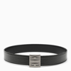 GIVENCHY REVERSIBLE 4G BELT IN BLACK COATED LEATHER AND CANVAS,BK4063K1QW/M_GIV-001_300-95