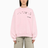 Balenciaga Logo-print Sweatshirt In Pink