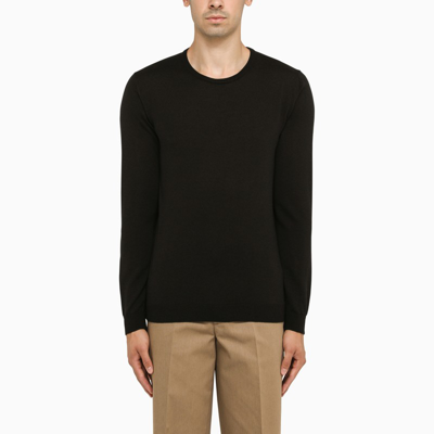 Roberto Collina Black Wool Sweater