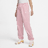 Nike Women's  Sportswear Club Fleece Mid-rise Oversized Sweatpants In Pink