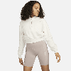 Nike Women's Universa Medium-support High-waisted 8" Biker Shorts With Pockets In Brown