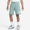 Nike Men's  Sportswear Club Graphic Shorts In Green