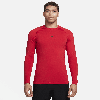 Nike Men's  Pro Dri-fit Slim Long-sleeve Fitness Top In Red