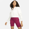 Nike Women's Universa Medium-support High-waisted 8" Biker Shorts With Pockets In Red