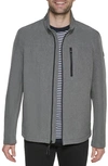 Calvin Klein Softshell Jacket In Light Grey Heather