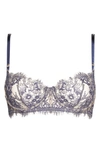 Skarlett Blue Entice Underwire Balconette Bra In Gray