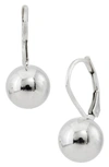SAVVY CIE JEWELS SAVVY CIE JEWELS STERLING SILVER BALL DROP EARRINGS