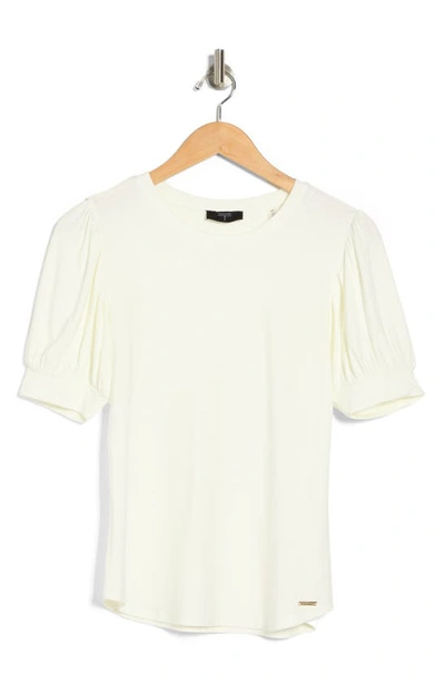 T Tahari Blouson Sleeve Top In Ivory