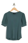 T Tahari Blouson Sleeve Top In Schooner Blue