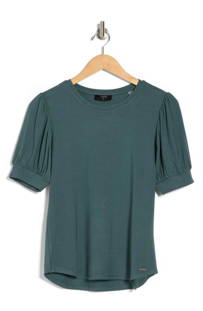 T Tahari Blouson Sleeve Top In Schooner Blue