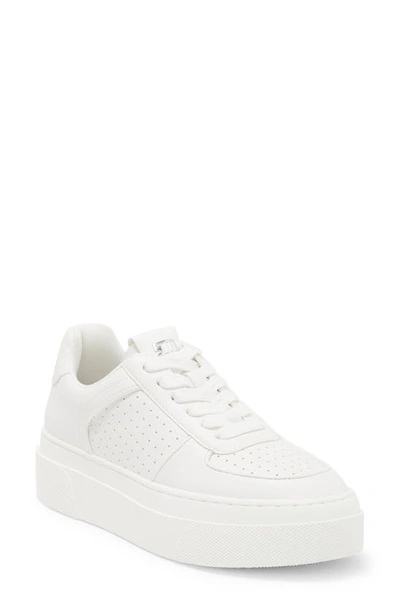 Steve Madden Ledge Platform Sneaker In White