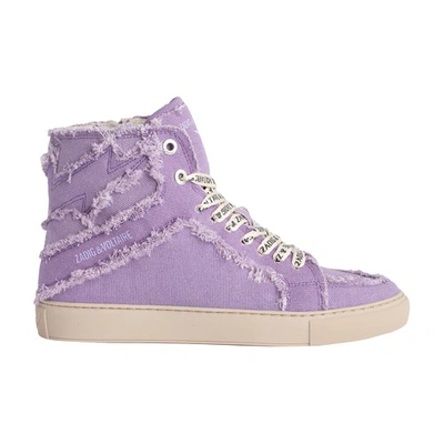 Zadig & Voltaire Flash High Top Sneaker In Boomerang