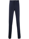 Polo Ralph Lauren Tailored Cut Wool Trousers In Blue