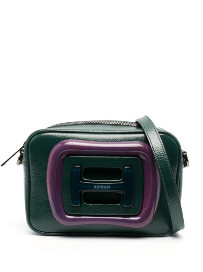 Hogan H-bag Camera Crossbody Bag In Green