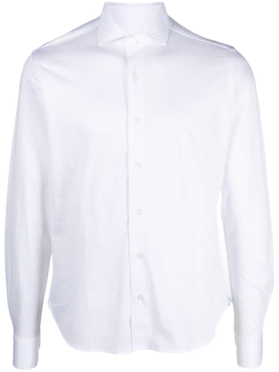 Orian Long-sleeved Cotton Shirt In White