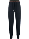 Paul Smith Signature Stripe Cotton Sweatpants In Blau