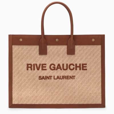 Saint Laurent Rive Gauche Natural/leather Tote Bag