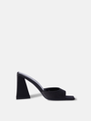 Attico Devon 85mm Patent-leather Mules In Black