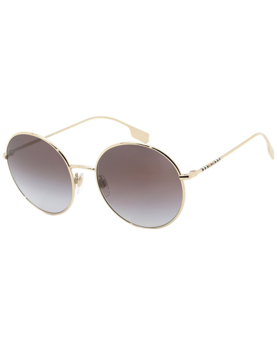 Burberry Women's Be3132-11098g Pippa 58mm Light Gold Sunglasses