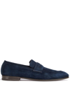 Zegna L'asola Suede Loafers - Men's - Calf Suede/rubber In Blue