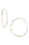 LANA LANA SMALL DIAMOND MAGIC HOOP EARRINGS