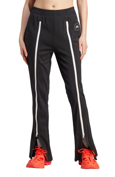 Adidas By Stella Mccartney Logo-print Zip-detail Track Pants In Black