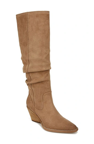 Zodiac Riau Slouch Pointed Toe Boot In Latte Suede