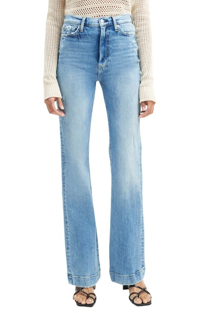 7 For All Mankind Dojo Ultrahigh Waist Wide Leg Jeans In Antwerp Fig