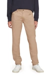 Vince Dylan Lightweight Slim Fit Pant In Dark Stone Khaki