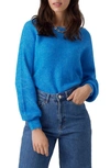 Vero Moda Ruby Boatneck Sweater In French Blue