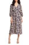 CHELSEA28 FLORAL PUFF SLEEVE DRESS