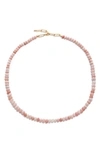 Monica Vinader Halskette In Perlenoptik In 18ct Gold Vermeil/ Ss