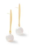 MONICA VINADER NURA FRESHWATER PEARL DROP EARRINGS