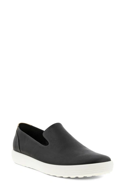 Ecco Soft 7 Slip-on Sneaker In Black,powder