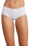 Hanky Panky Supima® Cotton Boyshorts In White