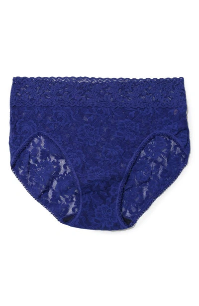 Hanky Panky Signature Lace French Briefs In Midnight Blue