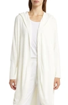 Barefoot Dreams Cozychic™ Lite® Hooded Cocoon Cardigan In Pearl