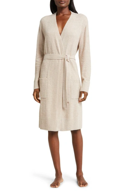 Barefoot Dreams Cozychic™ Lite® Short Robe In Heather Almond-taupe