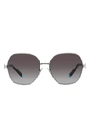 TIFFANY & CO 59MM GRADIENT IRREGULAR SUNGLASSES