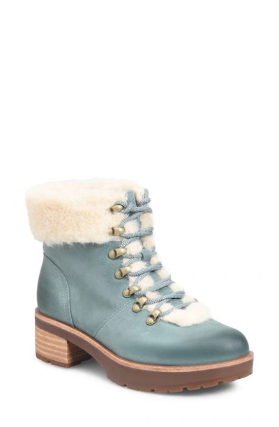 Kork-ease Winslet Genuine Shearling Trim Bootie In Turquoise F/ G