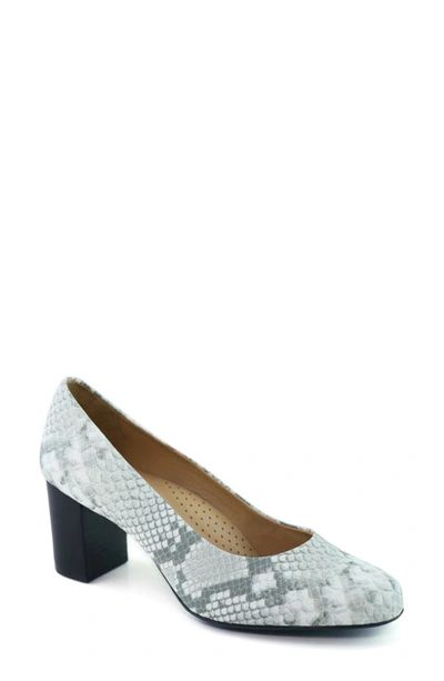 Marc Joseph New York Midtown Pump In Ice Embossed Napa