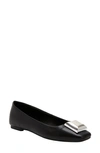 Katy Perry The Evie Stud Womens Embellished Faux Leather Ballet Flats In Black