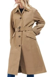 BARBOUR OPAL WATER RESISTANT BELTED TRENCH COAT